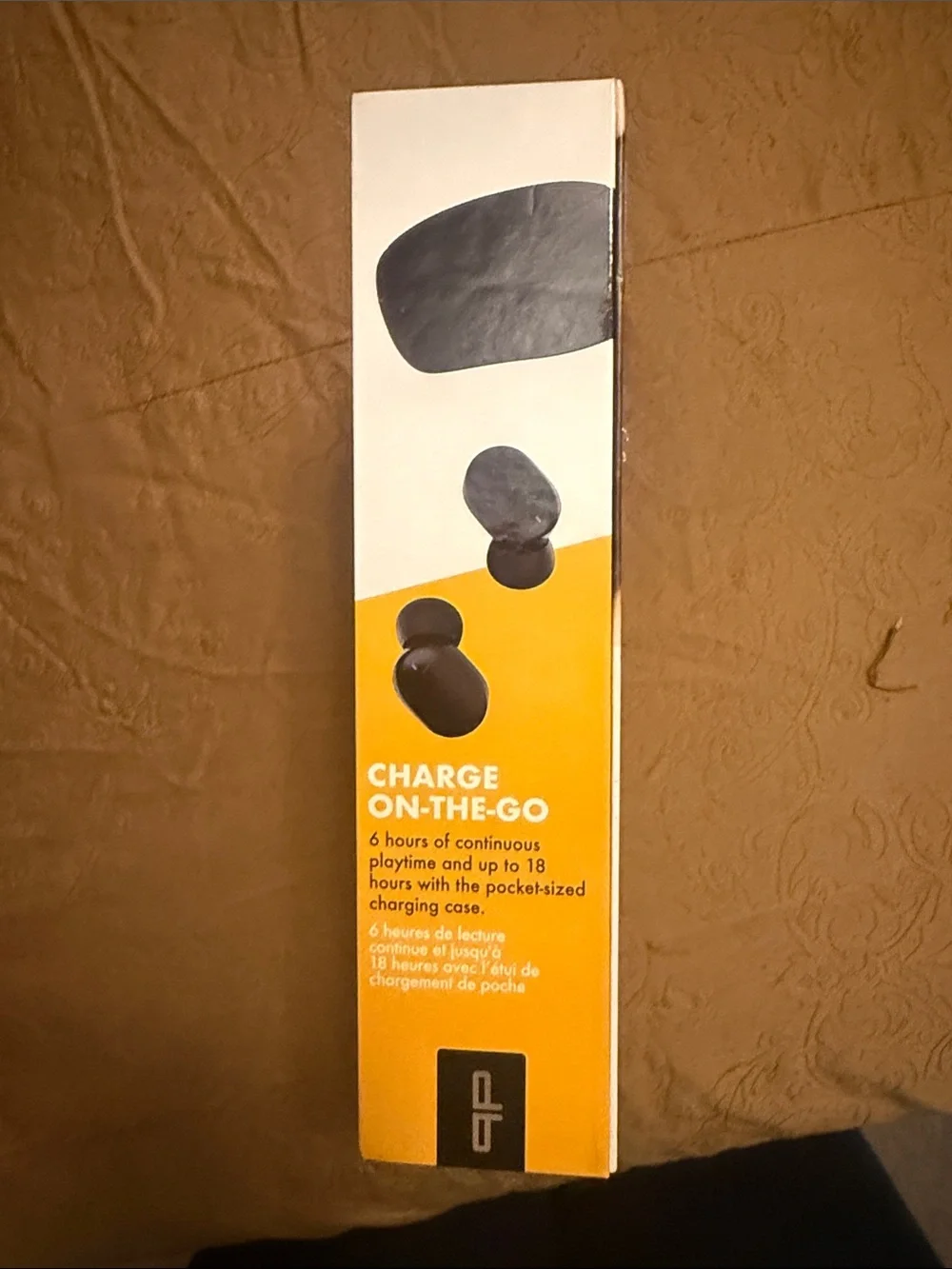 Black Wireless Earbuds with Portable Charging Case
